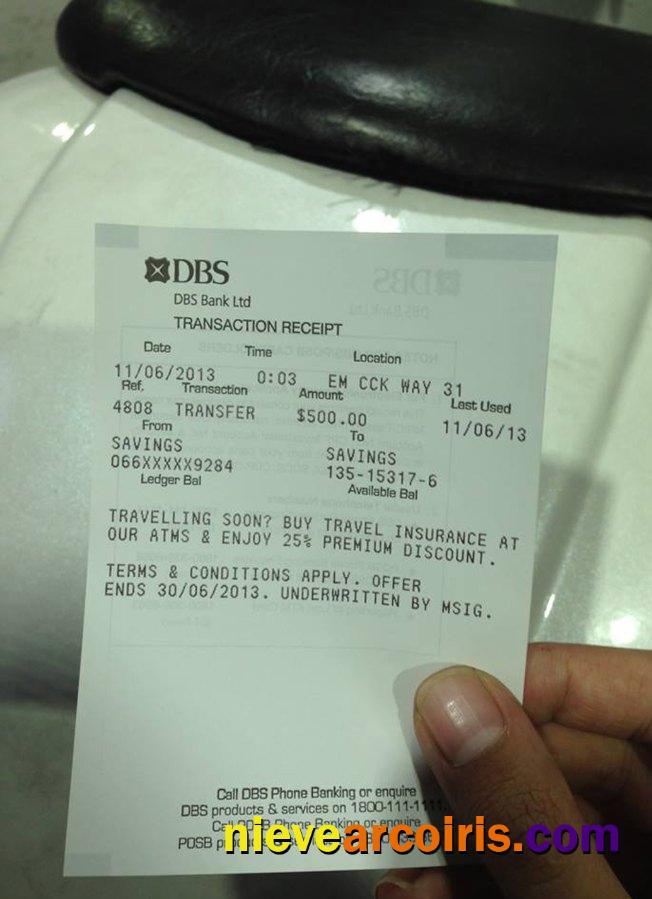 Singapore DBS bank check